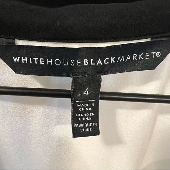 *marks* White House Black Market Bow-Neck Pleated Blouse | Size 4 - Picture 5 of 13